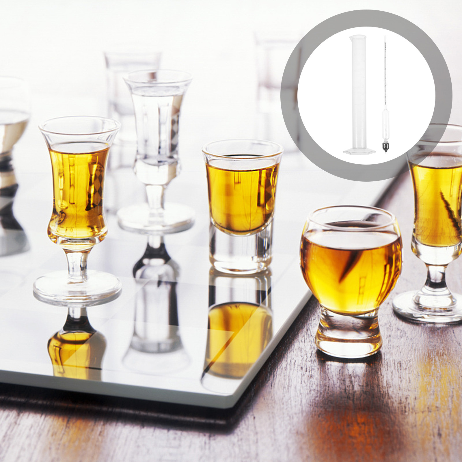 Wine Beer And Mead - 1 Adet Cam Hidrometre, Bira, Şarap,