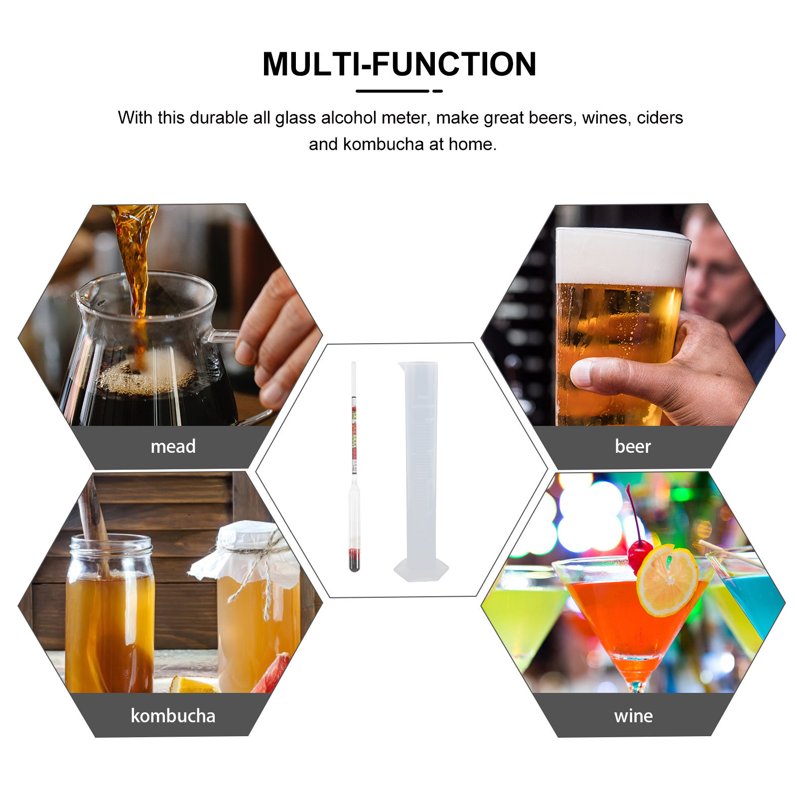 1 Set Premium Hidrometre Test  - Wine Beer And Mead incelemesi ve fiyatı