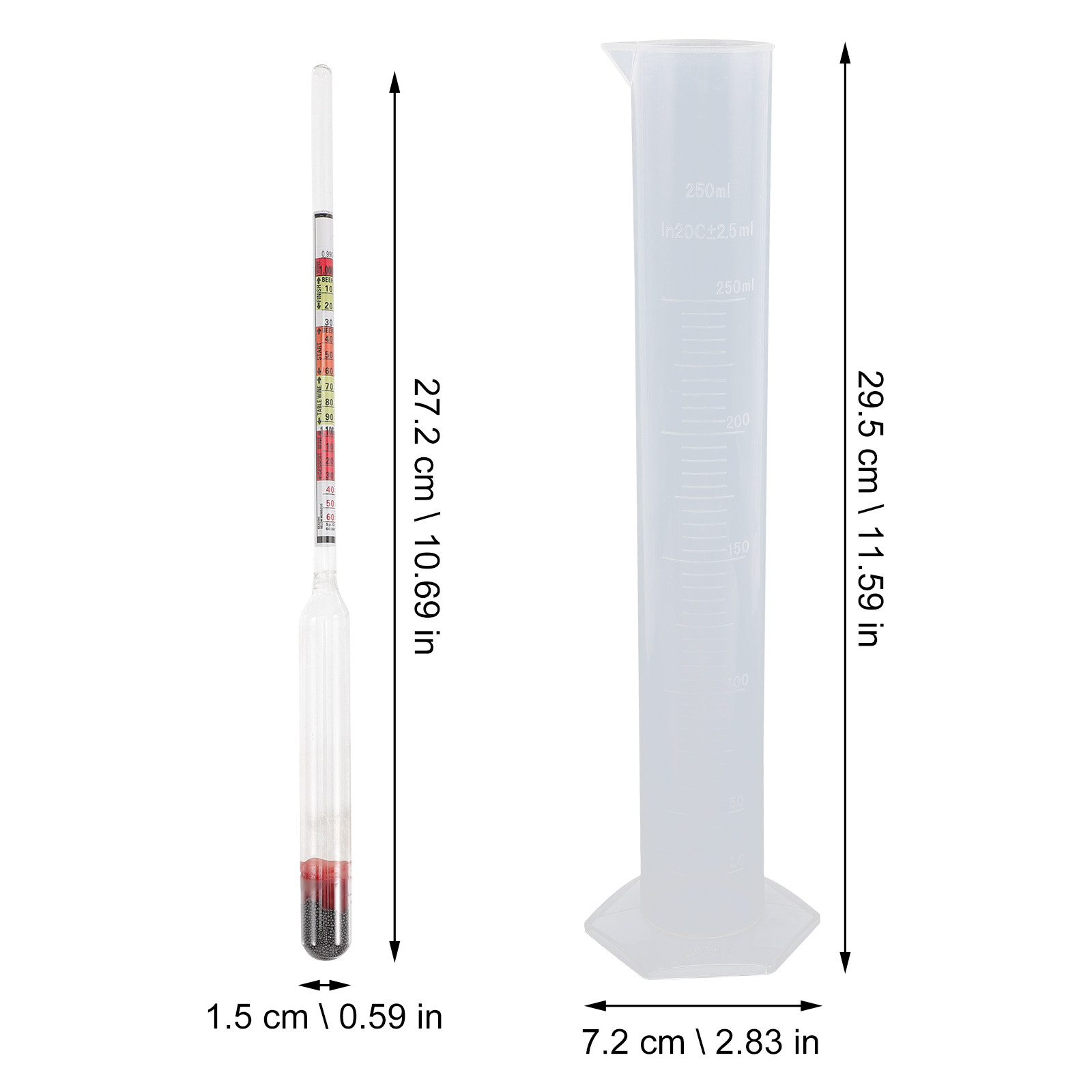 1 Set Premium Hidrometre Test  - Wine Beer And Mead incelemesi ve fiyatı