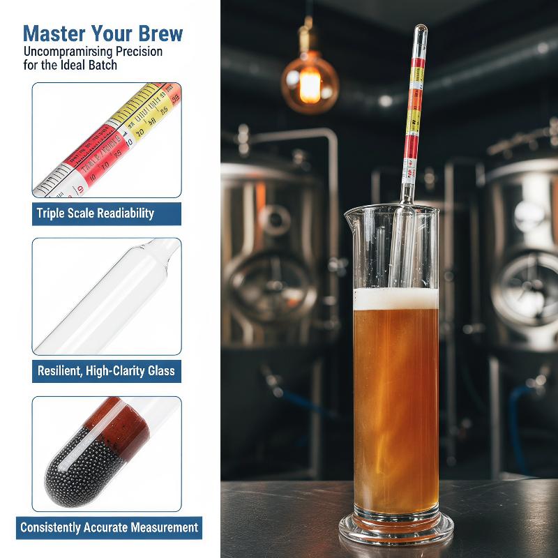 1 Adet 3 Ölçekli Hidrometre, E - Wine Beer Cider incelemesi ve fiyatı